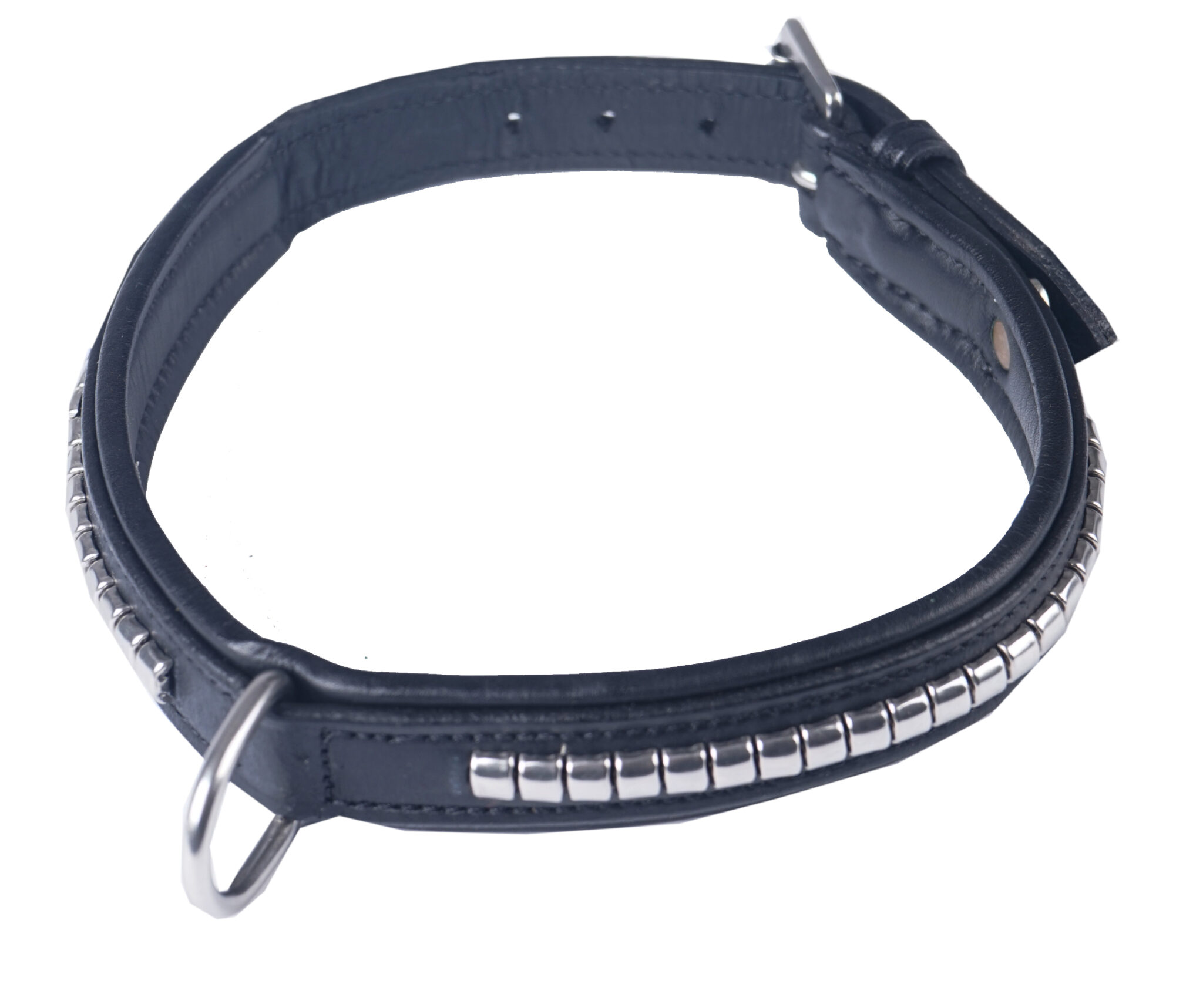 HALSBAND HOND LEER CLINCHER
