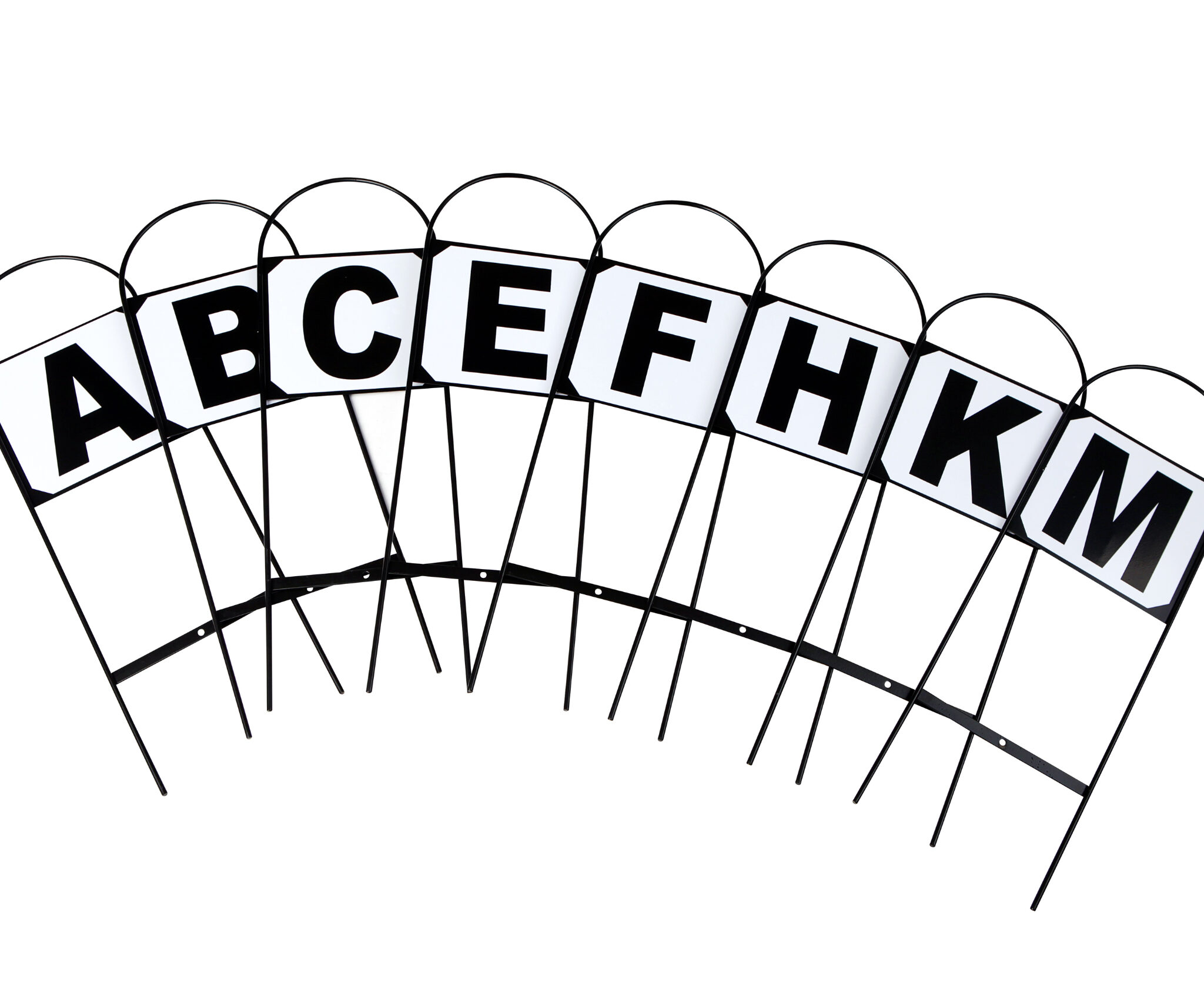 DRESSUUR LETTERS BASIS SET VAN 8