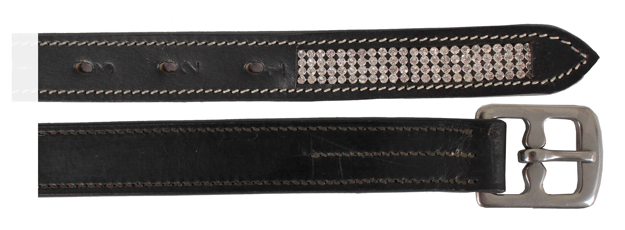 STIJGBEUGELRIEM MET DIAMANTJES