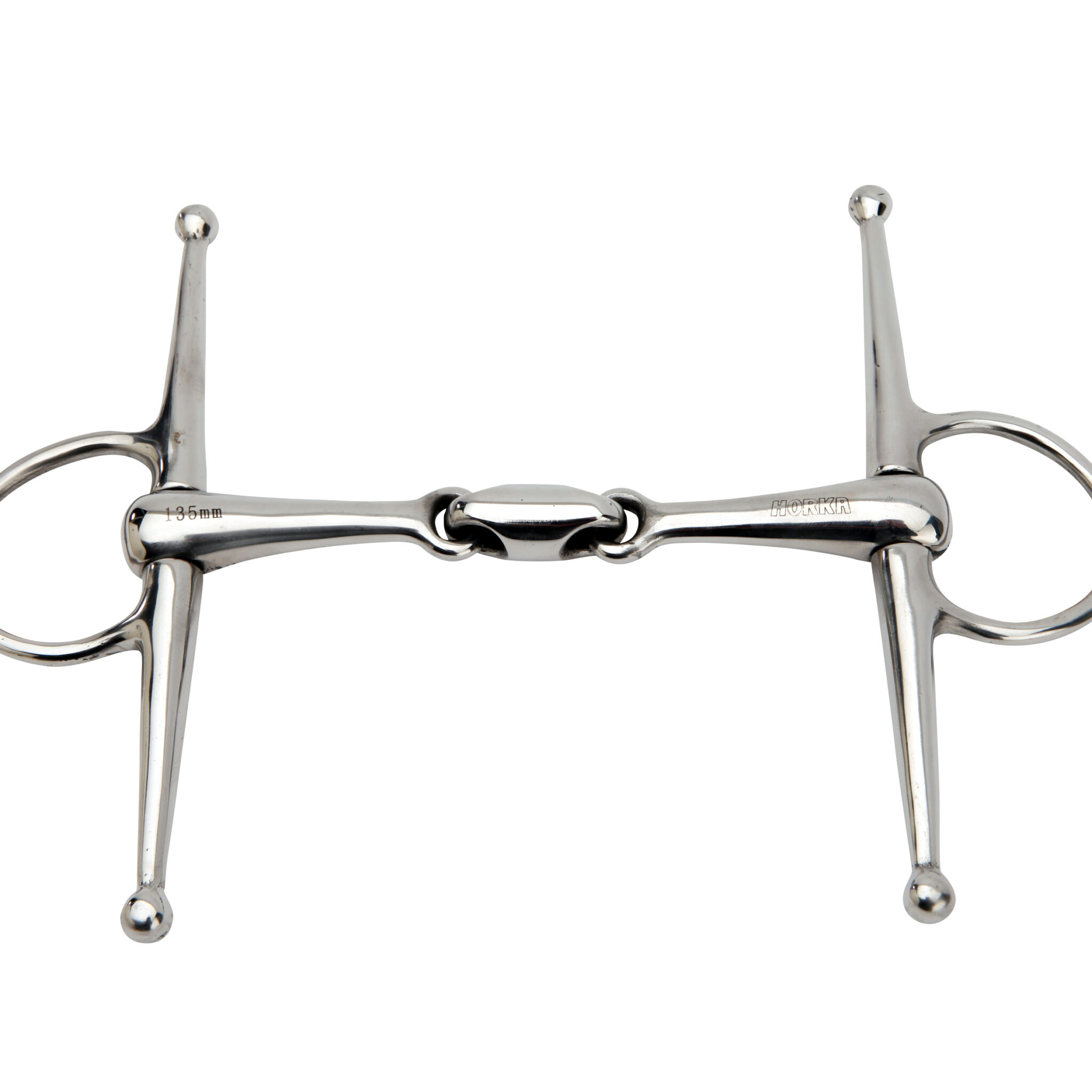 KNEVELTRENS DUBBEL GEBROKEN RVS 18 MM