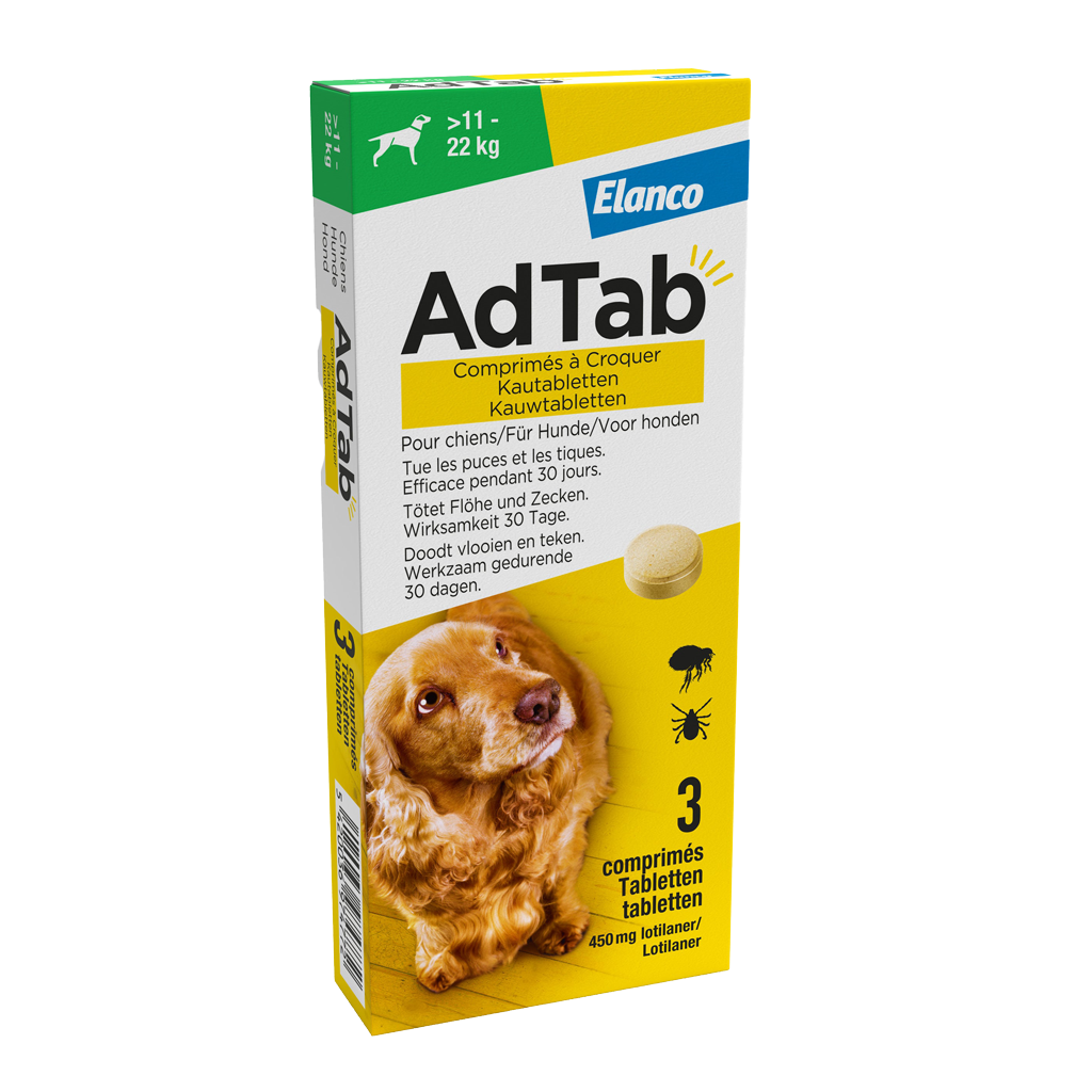 Elanco AdTab kauwtabletten hond (>11 - 22 kg)