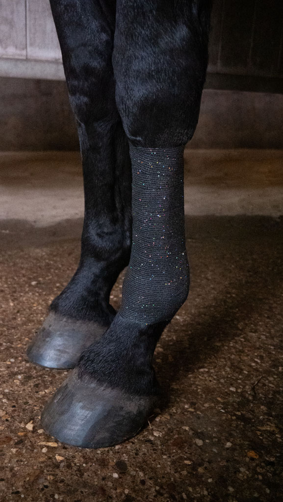 Alternative view of Excellent Animal Glitter Bandage Profi 10 cm - Zwart