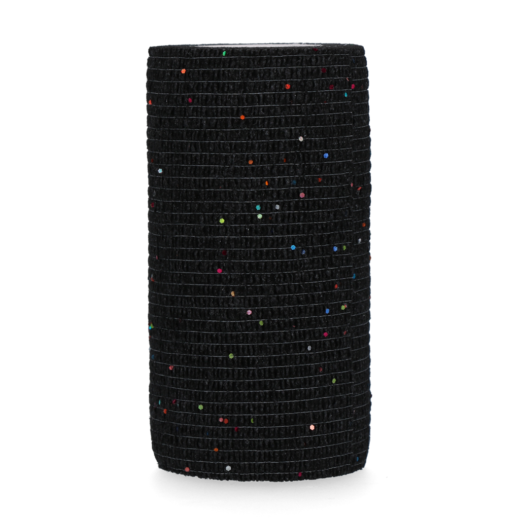 Excellent Animal Glitter Bandage Profi 10 cm - Zwart