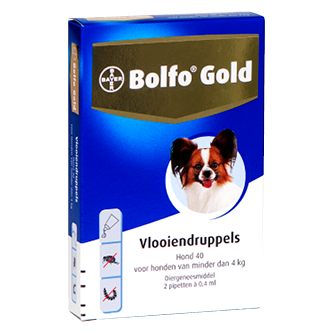 Bolfo Gold Hond 40 mg (2 st.)