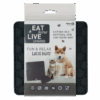 Eat Slow Live Longer Lick Mat Honeycomb Grijs