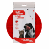 Eat Slow Live Longer Lick Mat Dimensions Circle Rood