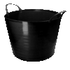 vPlast Emmer V-Trug Flexi Zwart