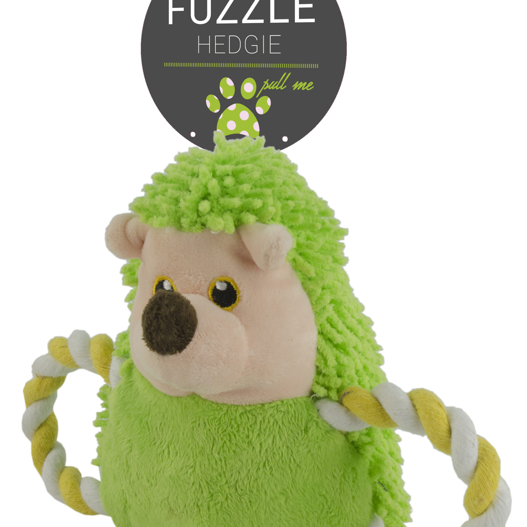 Alternative view of Fuzzle Hedgie Pull Me Groen