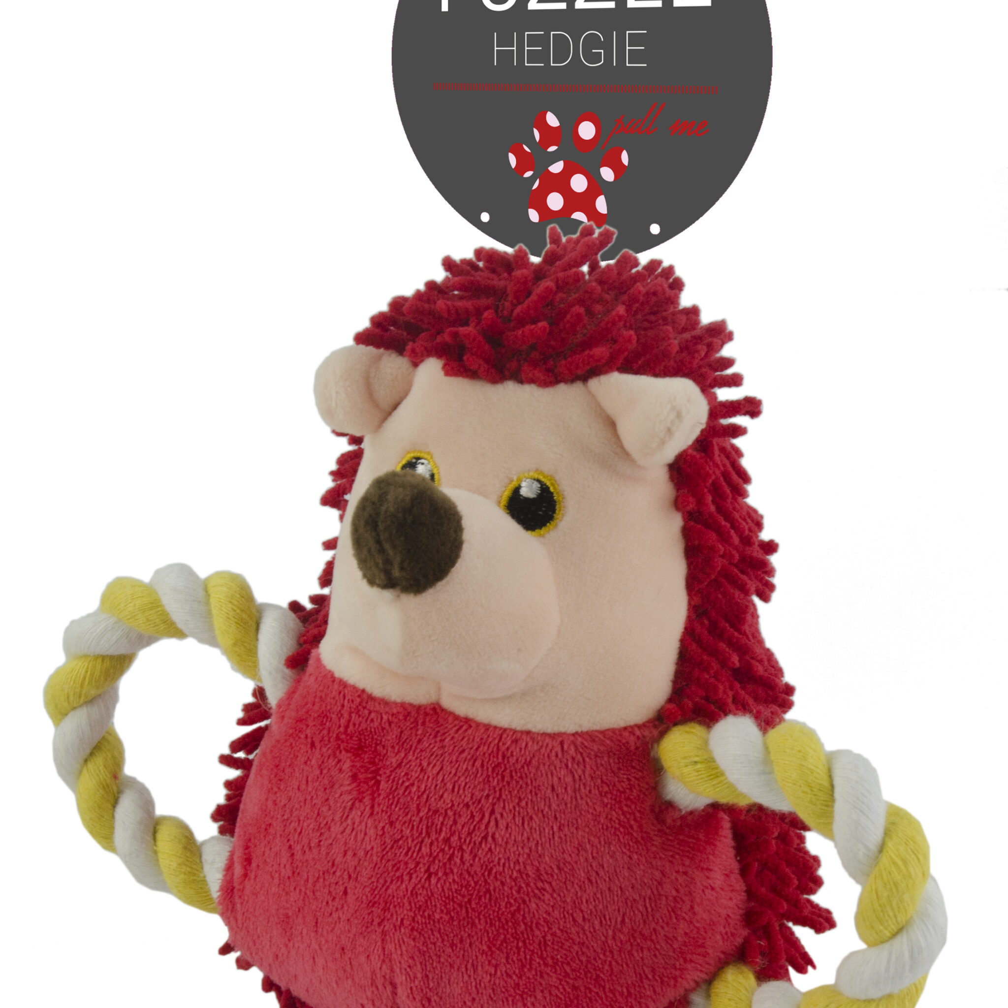 Alternative view of Fuzzle Hedgie Pull Me Rood