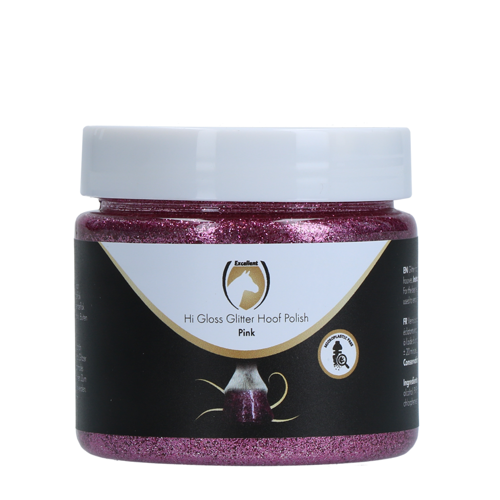 Excellent Horse Hi Gloss Glitter Hoof Polish Pink