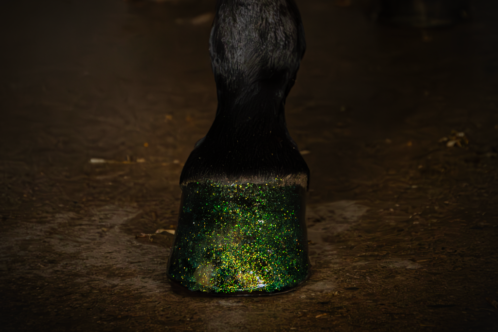 Alternative view of Excellent Horse Hi Gloss Glitter Hoof Polish Green
