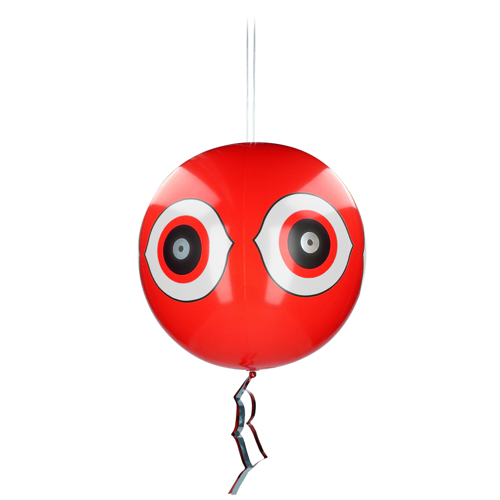 Knock Pest Schrikballon Rood