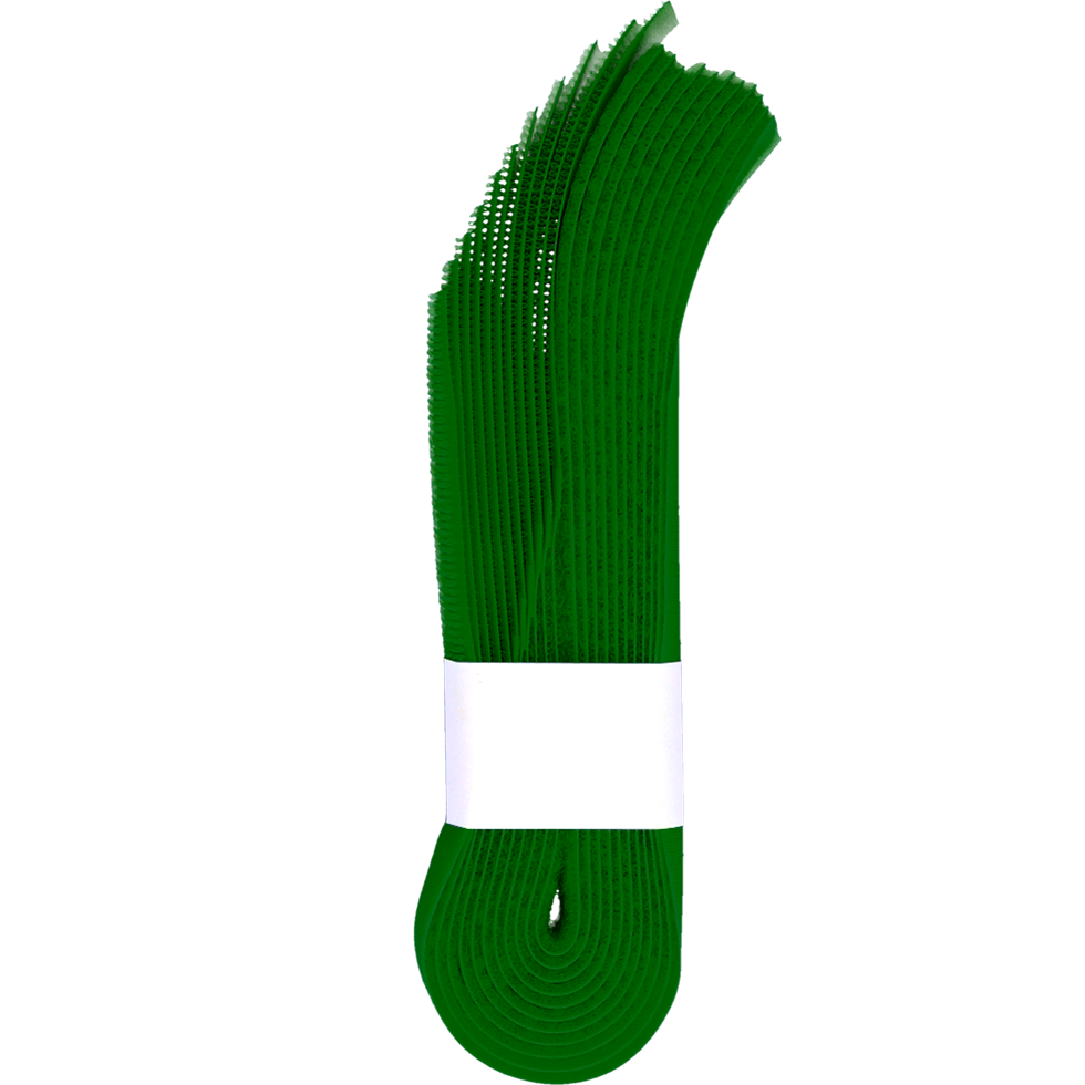 Alternative view of Koeherkenningsband klittenband geel Groen