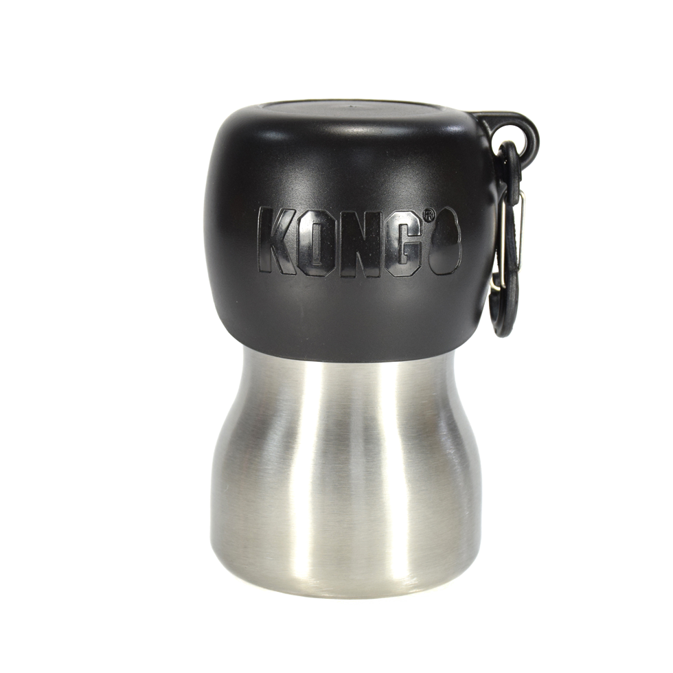 KONG H2O RVS Waterfles Zwart