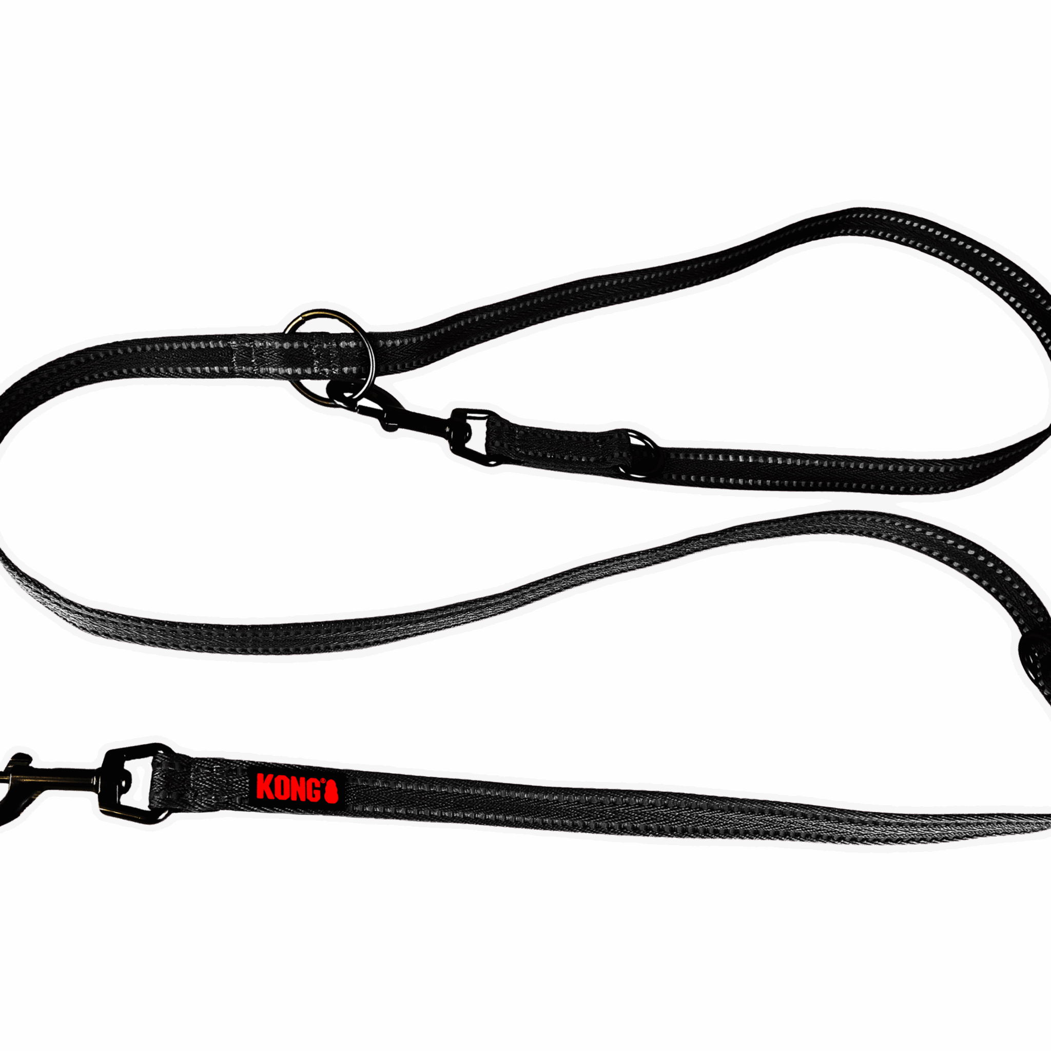 KONG Adjustable Leash Zwart M