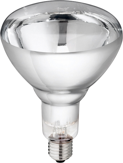 Hard Glas Lamp 150 W - Wit