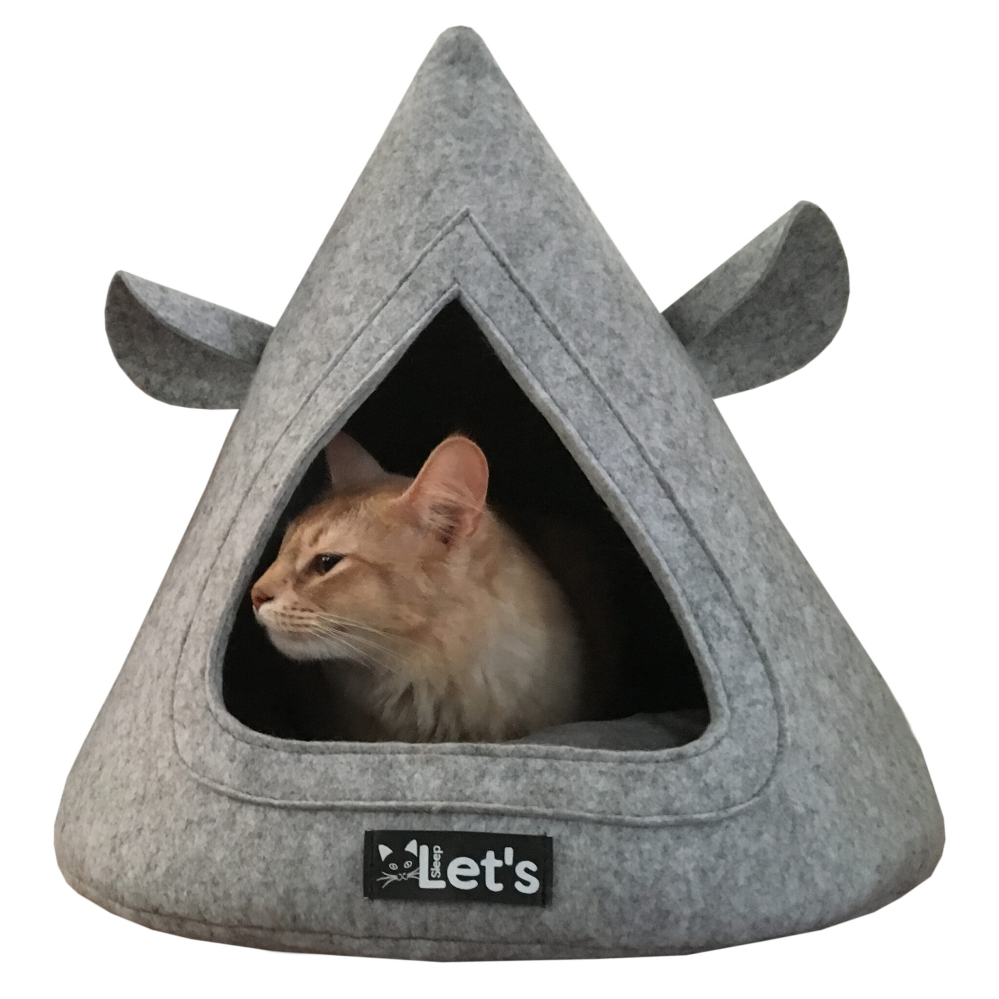 Alternative view of Let's sleep Pet Cave TeePee Grijs