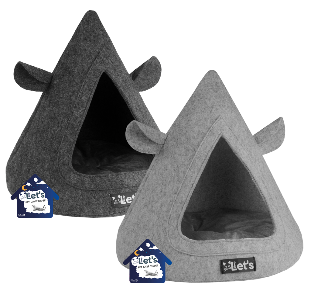 Alternative view of Let's sleep Pet Cave TeePee Antraciet