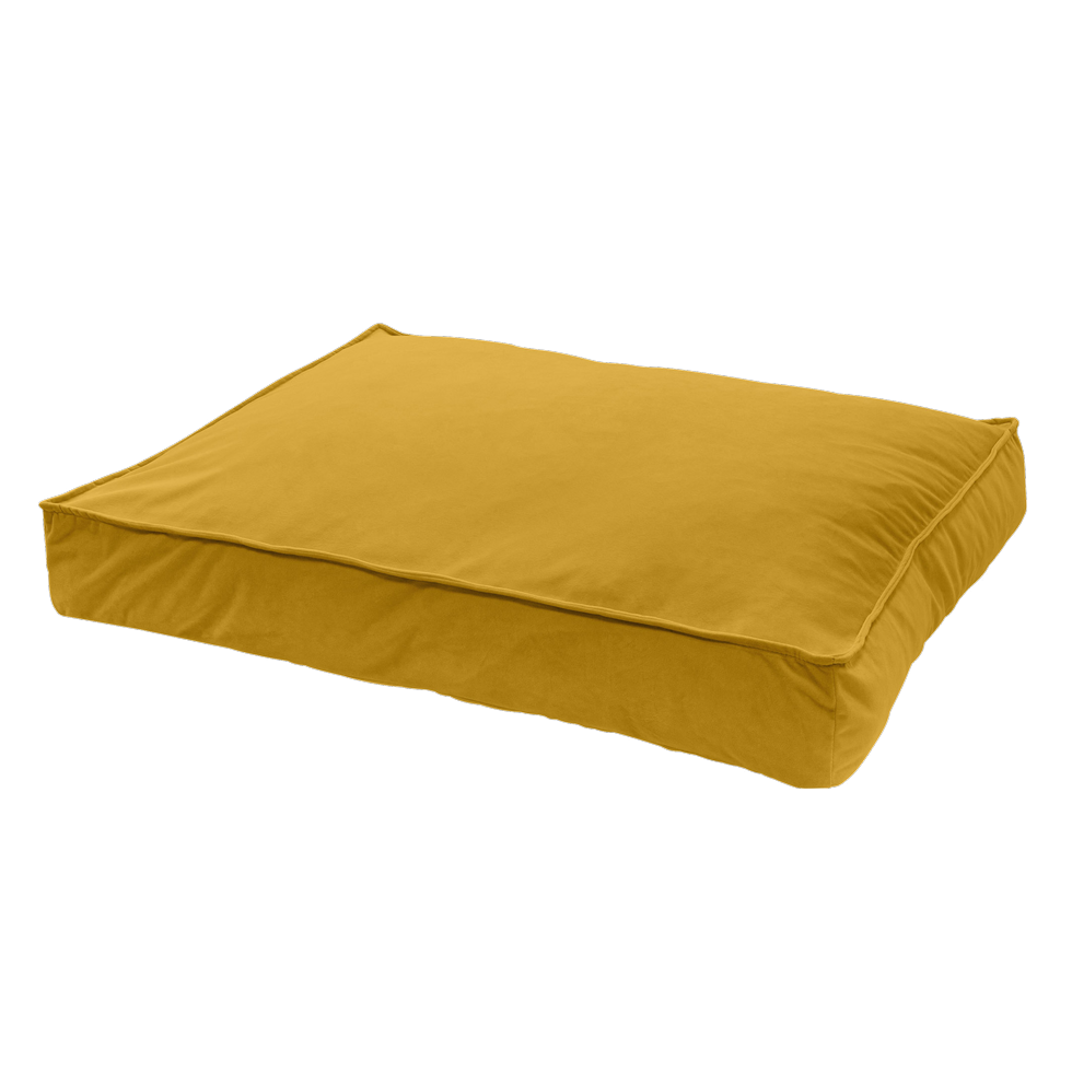 Madison Velours Lounge Cushion Geel L