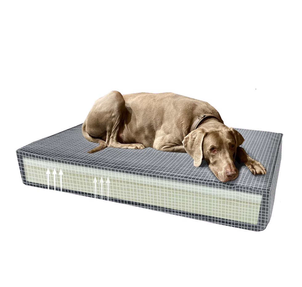 Alternative view of Madison Orthopedisch Kussen Velvet Groen S