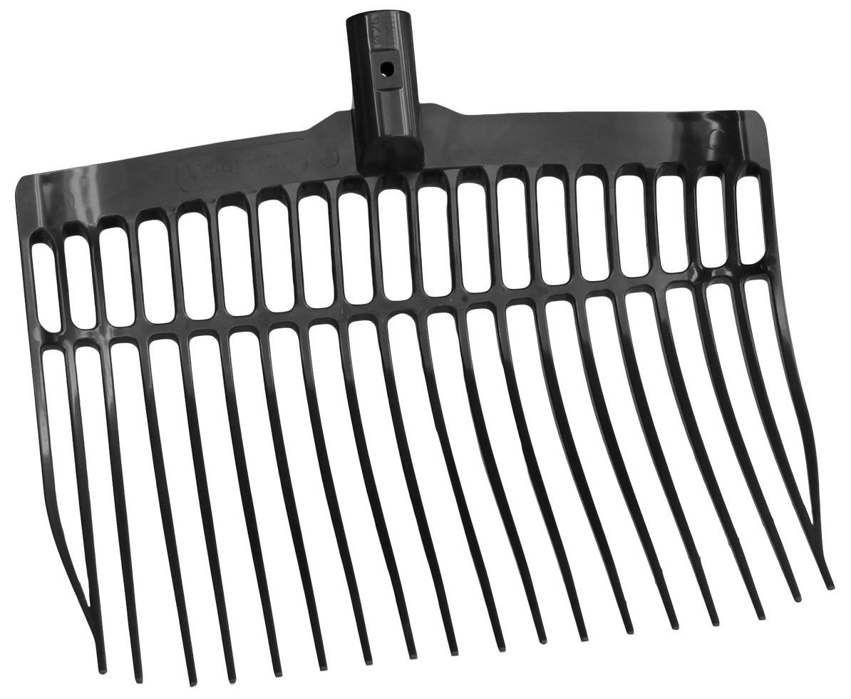 Mestvork zonder steel Zwart