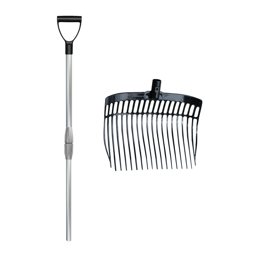 Alternative view of Mestvork met steel Zwart