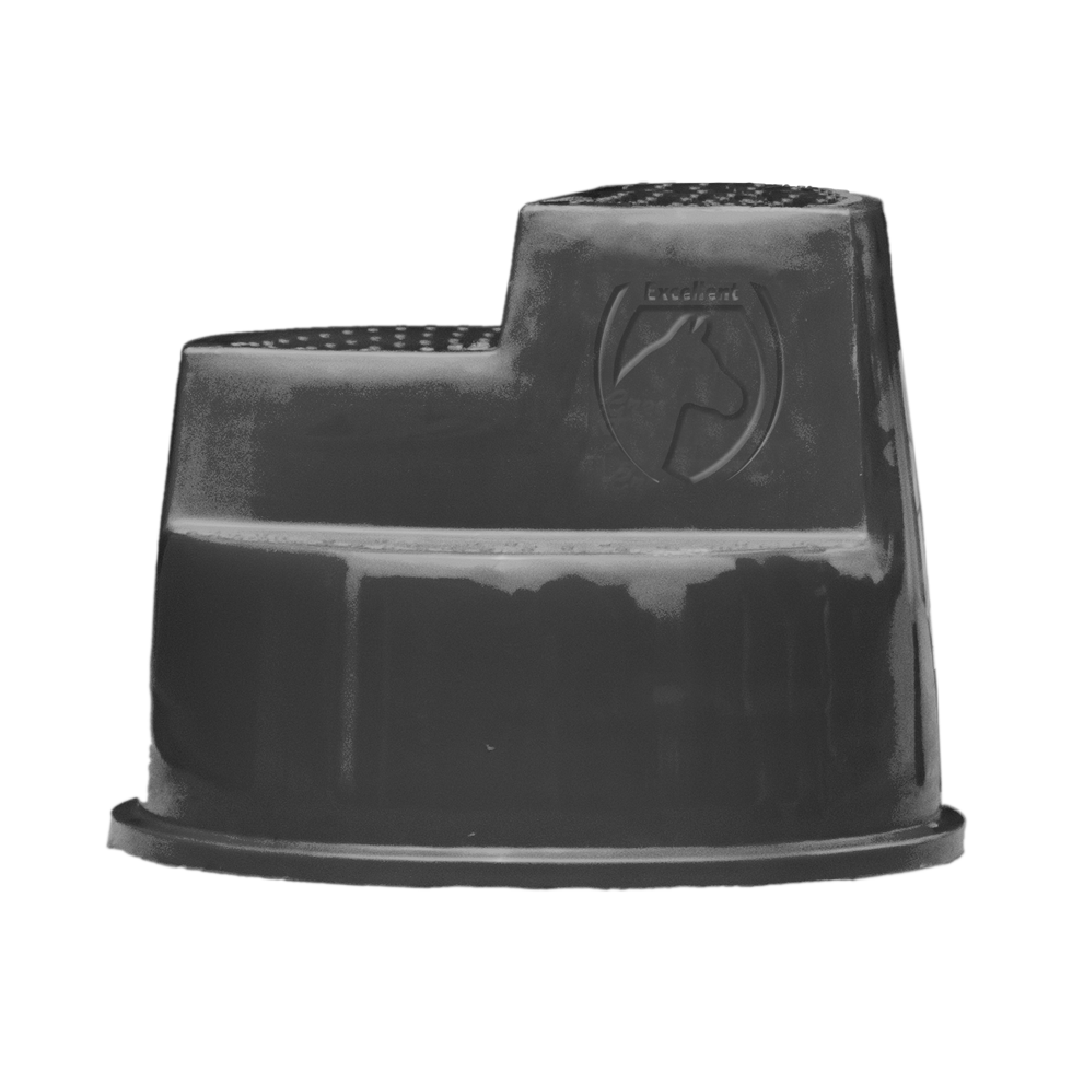 Excellent Horse Opstaphulp 3 Treden Zwart