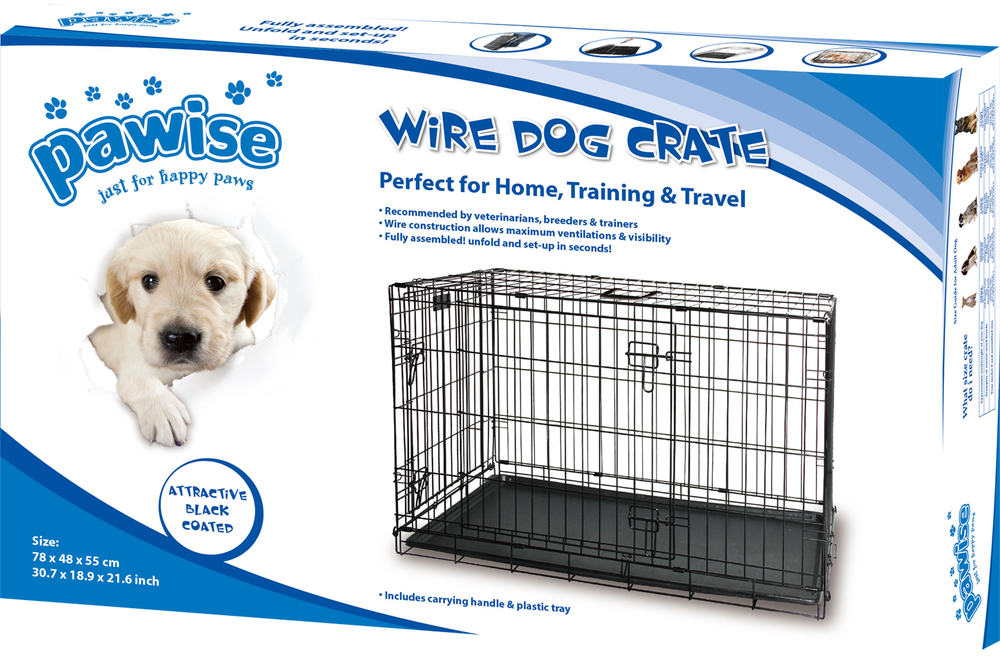 Pawise Wire Dog Crate M
