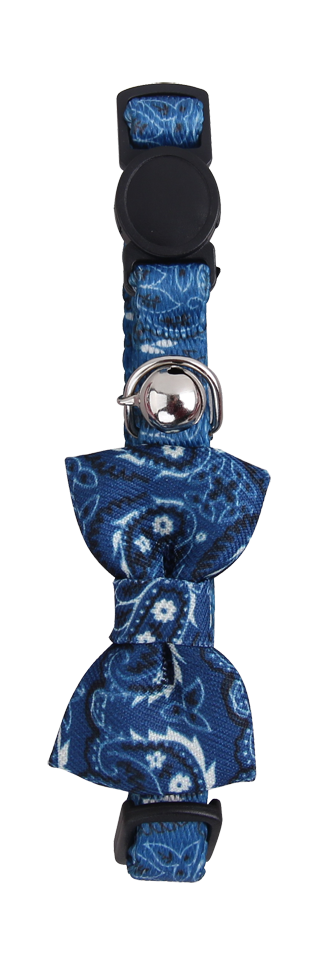 Pawise Cat Collar With Bowknot Blauw