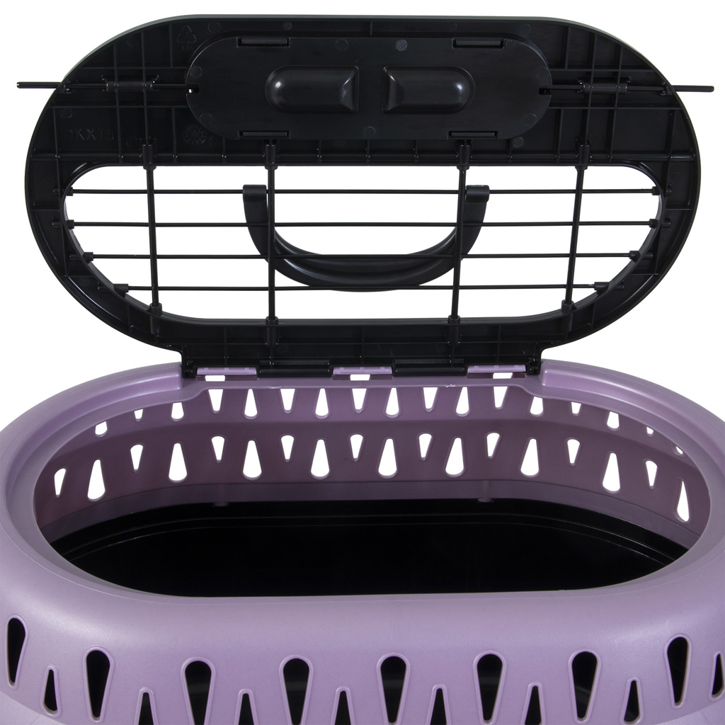 Alternative view of Petmate Top Load Cat Kennel Pearl Bubble Grape