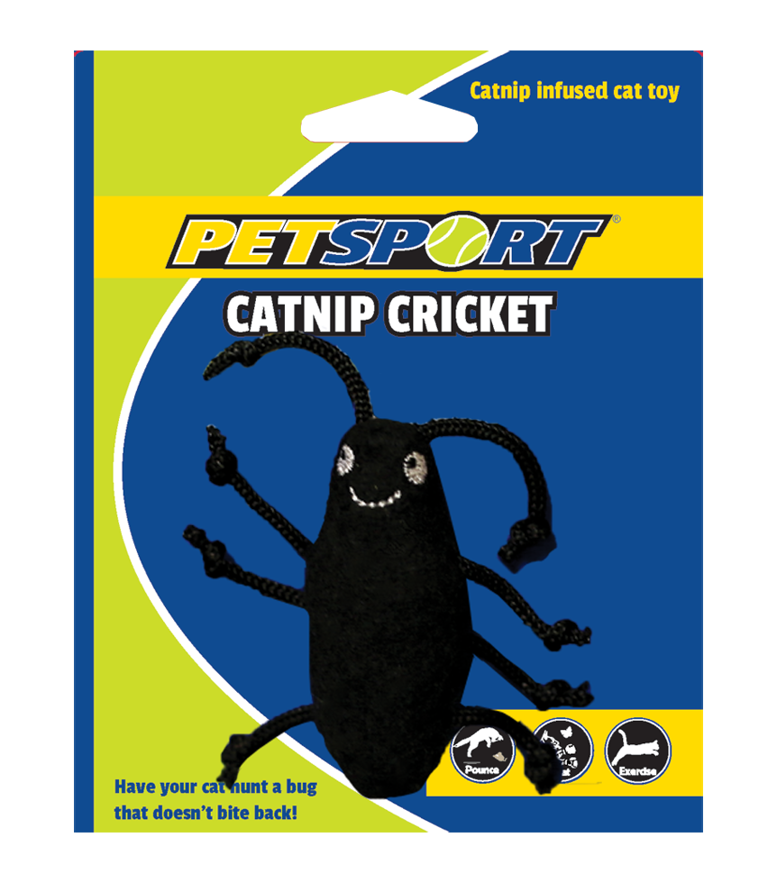 Petsport Catnip Cricket Zwart