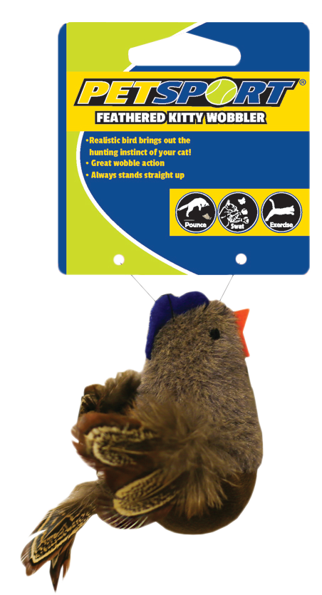 Petsport Feathered Kitty Wobbler Bruin