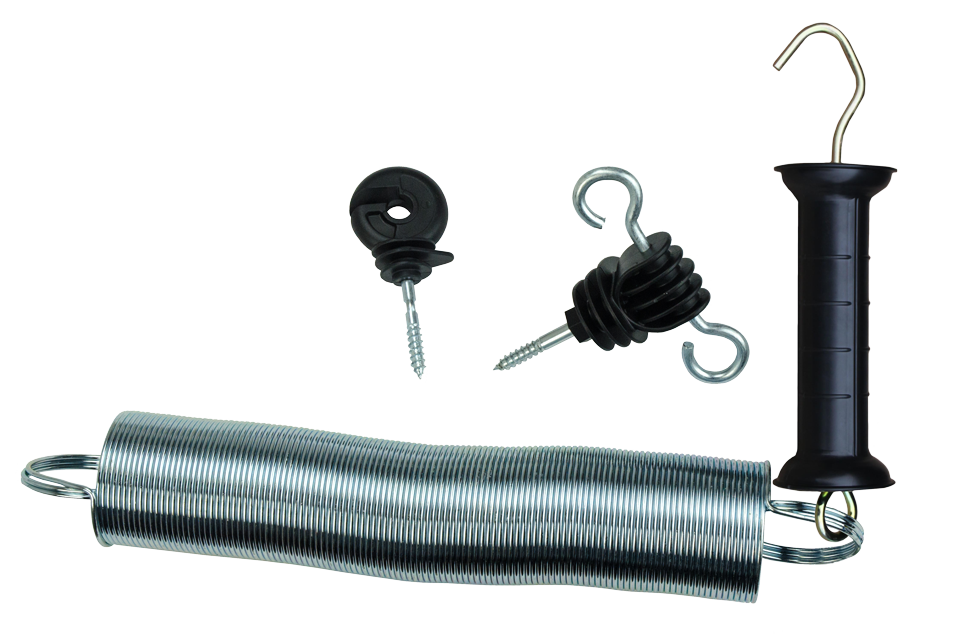 Poortgreep met haken incl. veer 5 cm