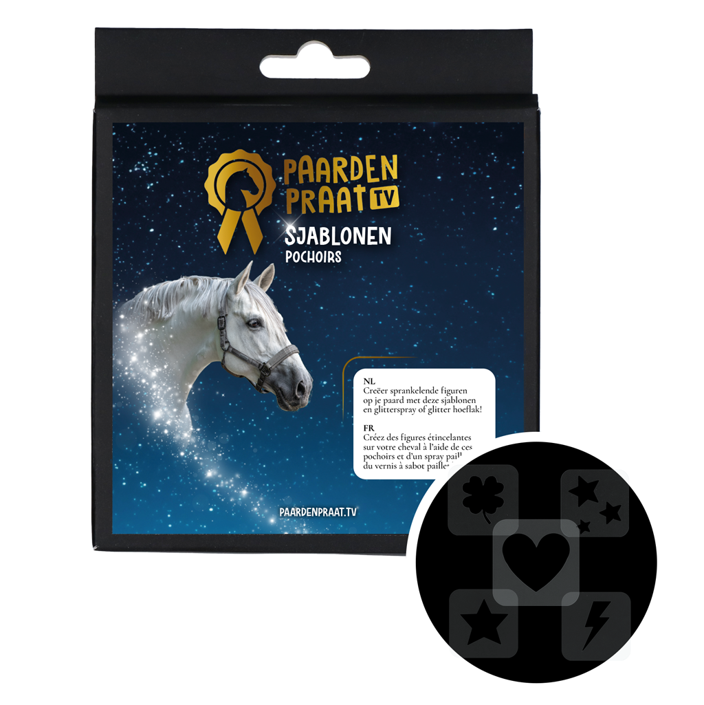 Paardenpraat TV Sjablonen 5 stuks