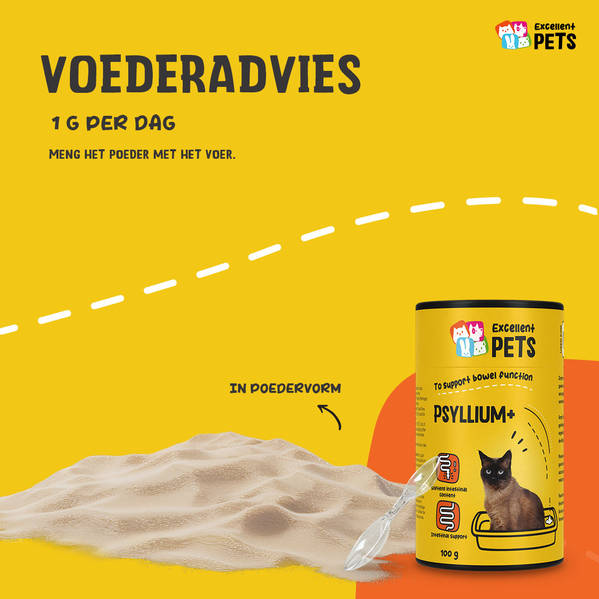 Alternative view of Excellent Pets Cat Psyllium+ 100 g