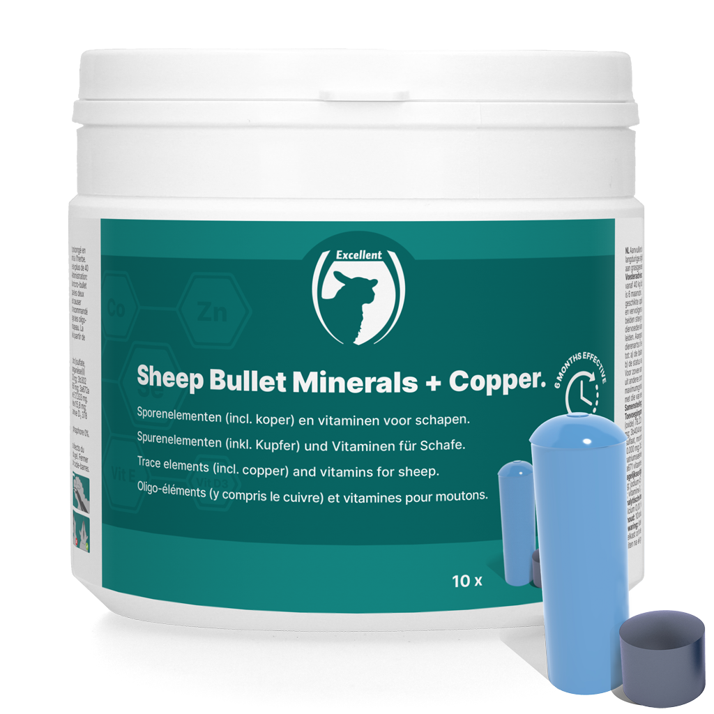 Excellent Sheep Bullet Minerals + Koper 10 st