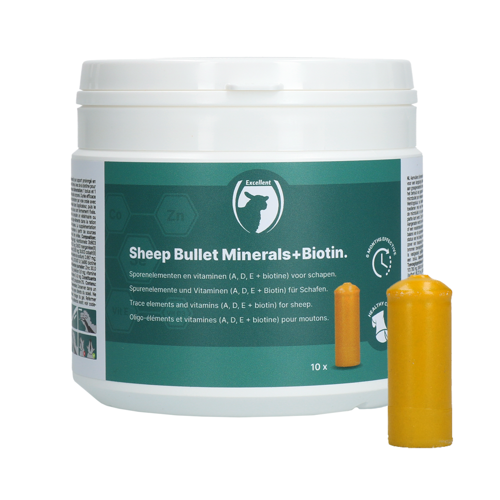 Excellent Sheep Bullet Minerals + Biotin 10 stuks
