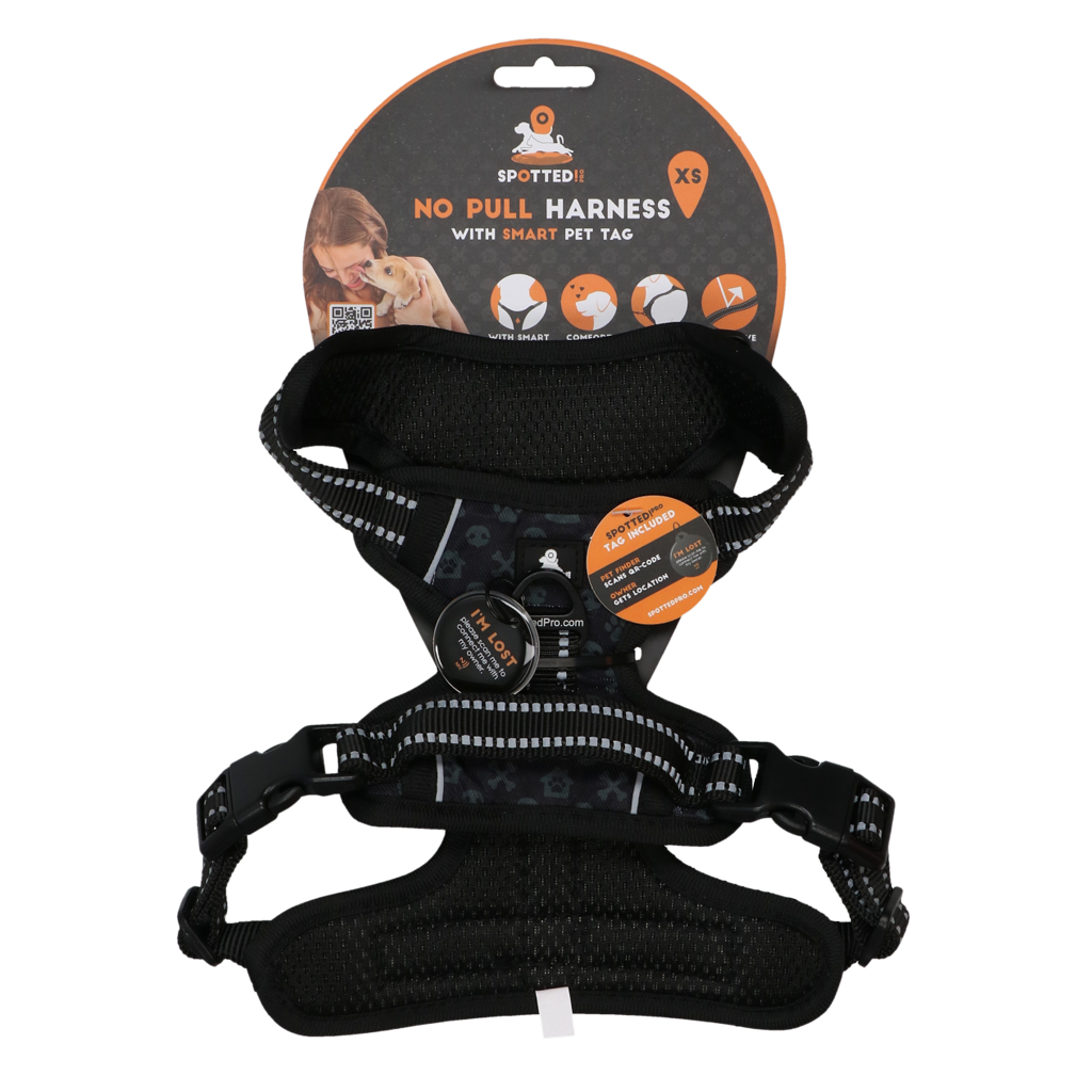 Spotted! Pro No Pull Harnas Donker Grijs XS