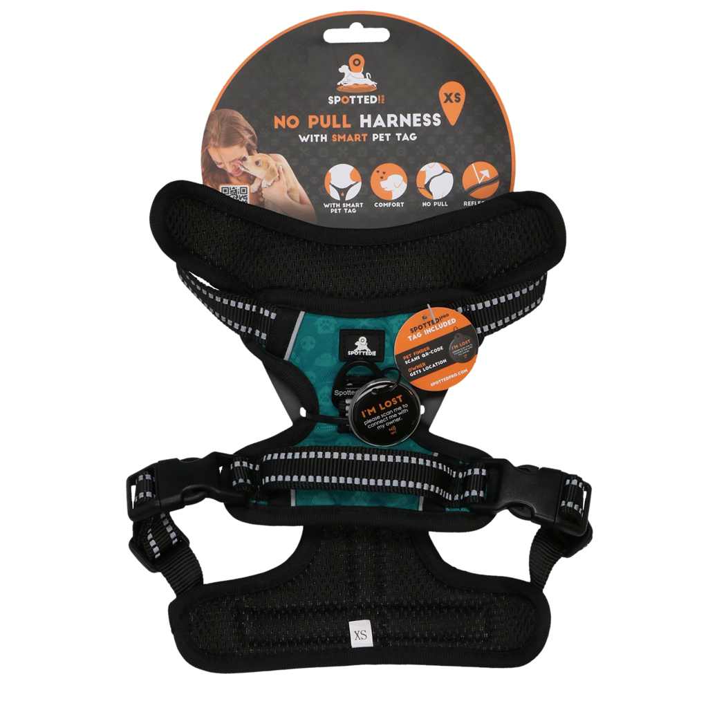 Spotted! Pro No Pull Harnas Groen XS