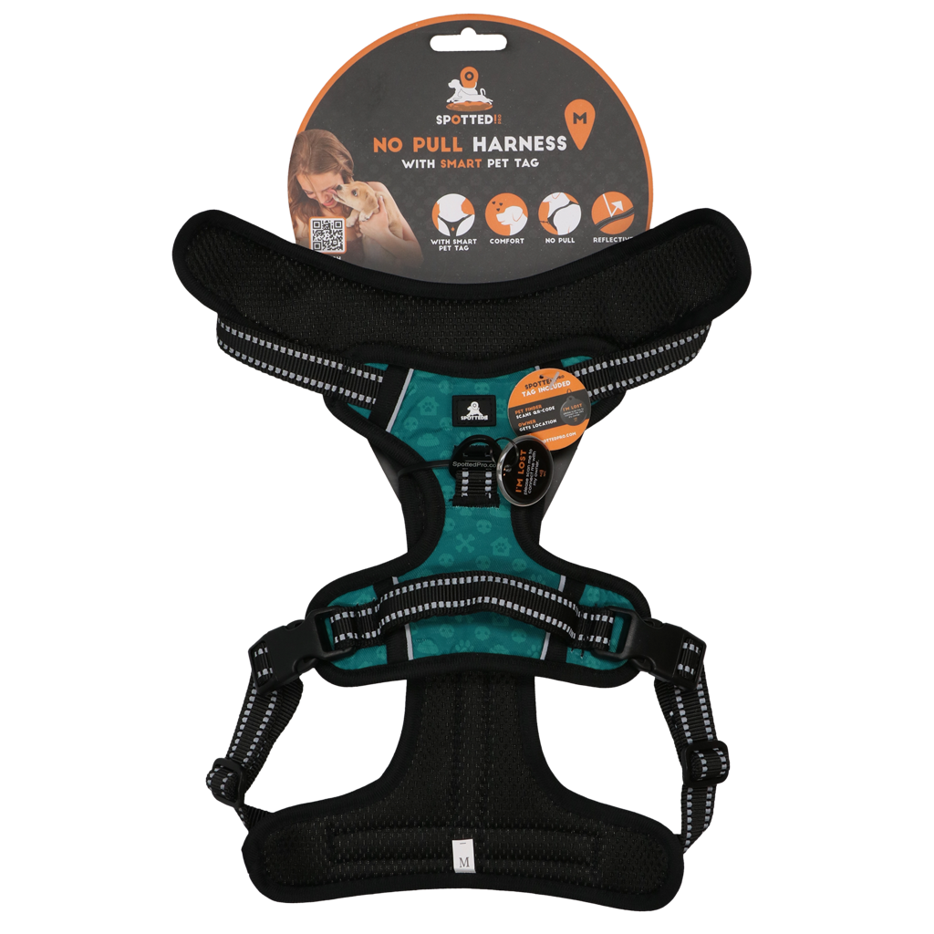 Spotted! Pro No Pull Harnas Groen M