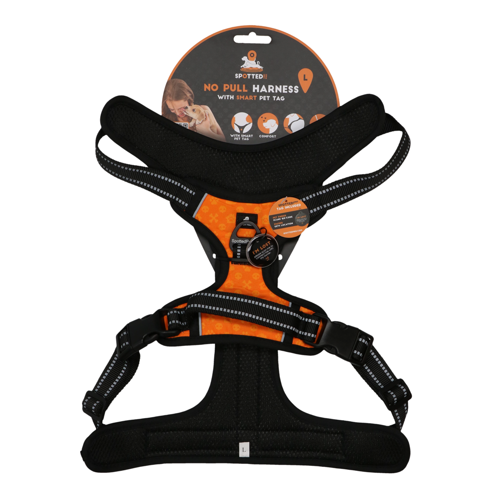 Spotted! Pro No Pull Harnas Oranje L