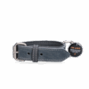 Spotted! Pro Leren Halsband Grijs 2,5 x 45 cm