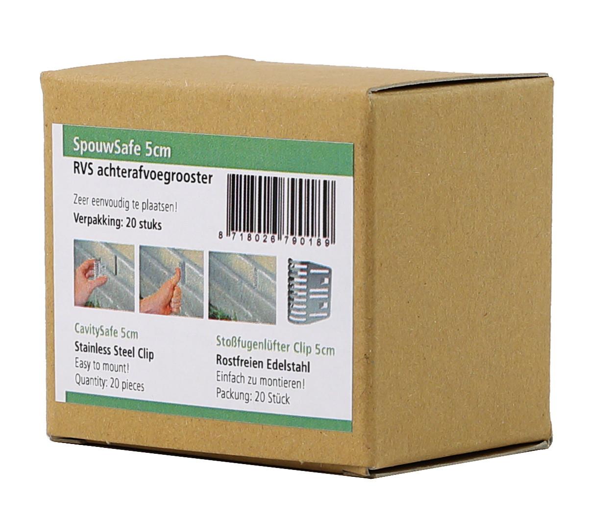 Alternative view of SpouwSafe karton 20st. 5 cm