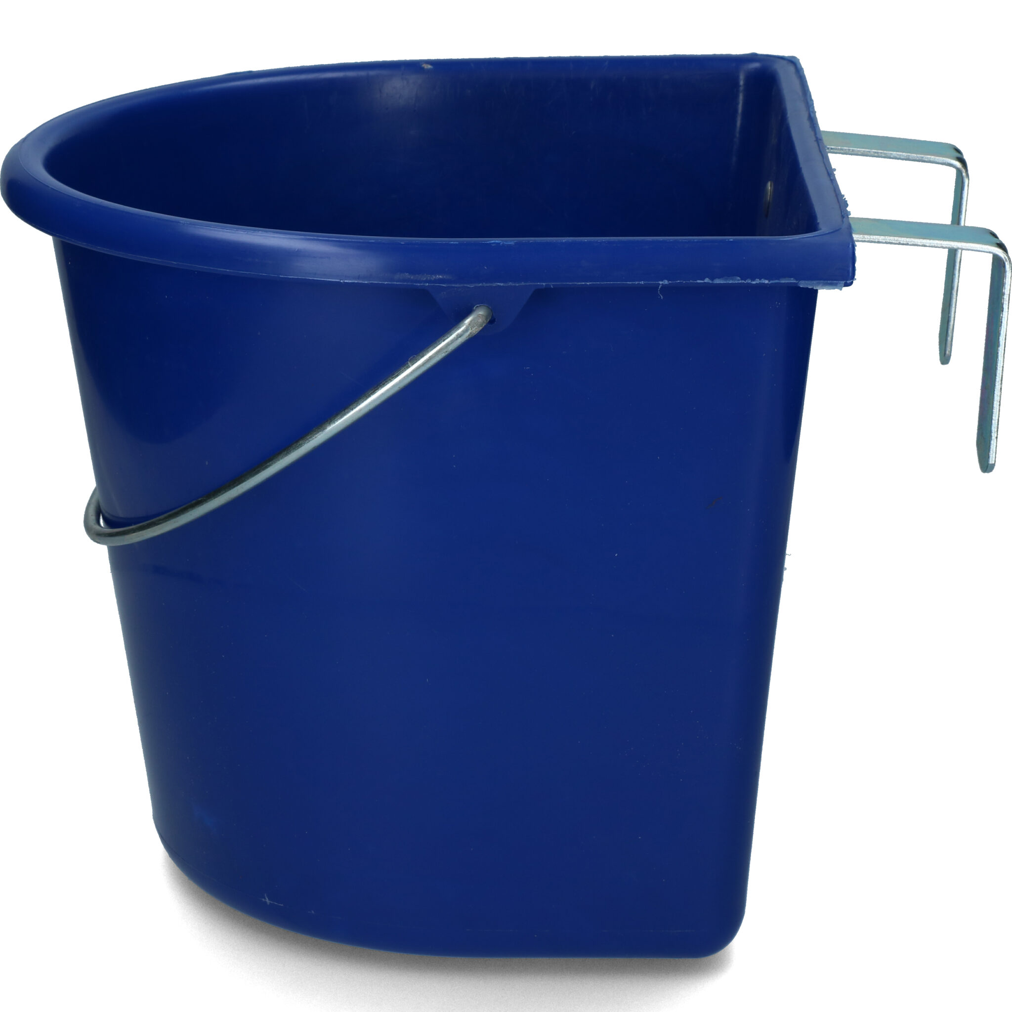 Alternative view of vPlast Voerbak met haken & hengsel 15 l Donkerblauw