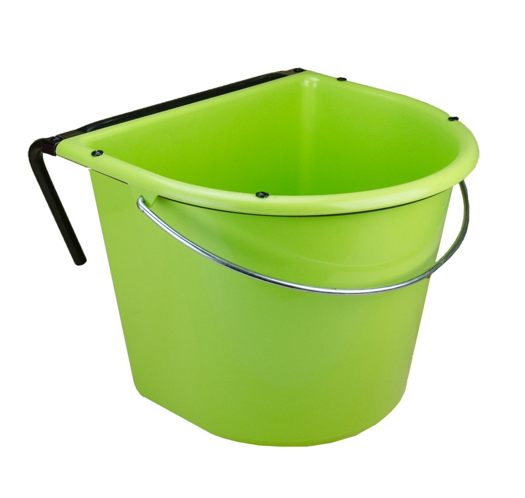 Alternative view of Voerbak 15 l met ophang en hengsel Groen