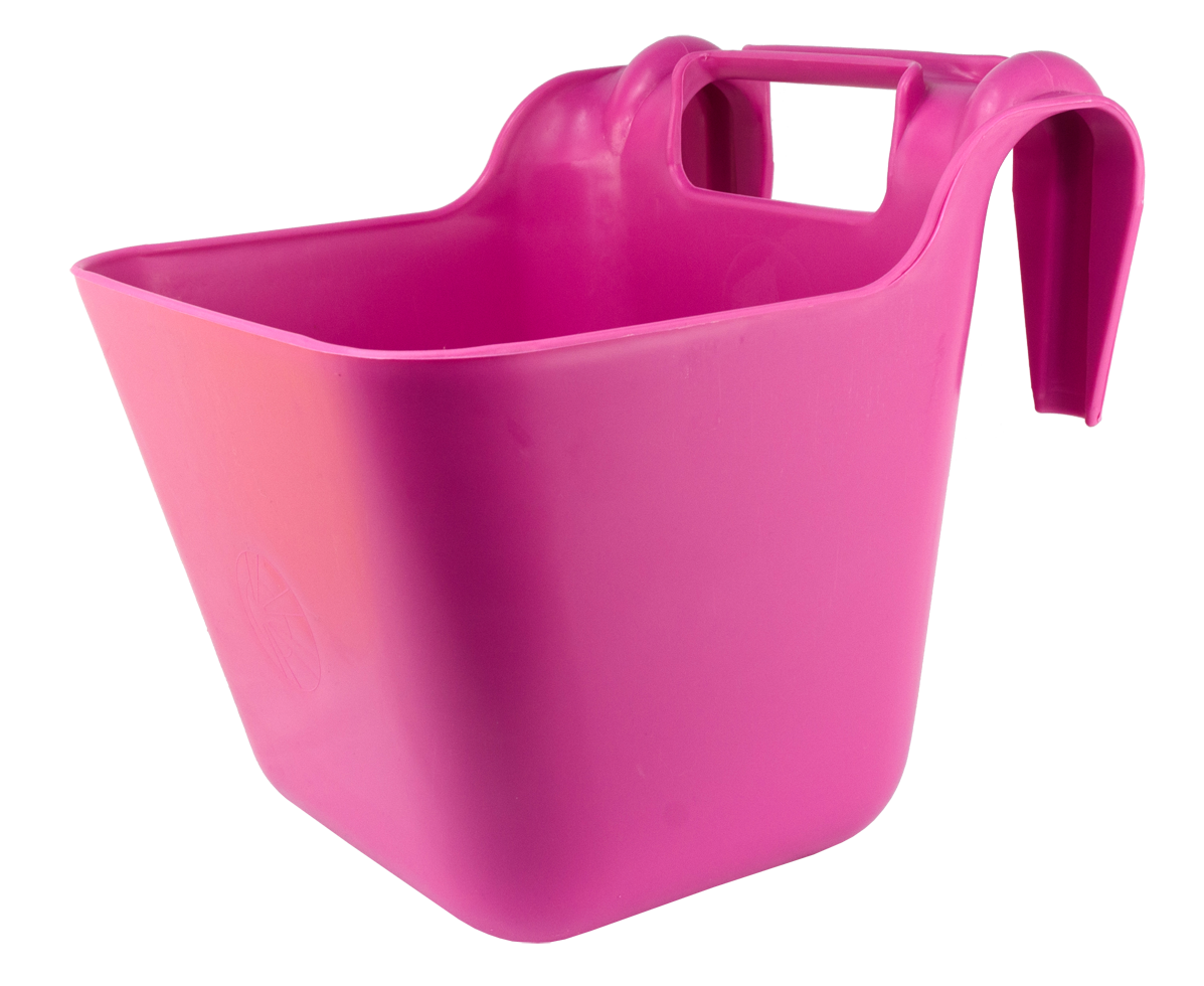 OK Plast Voerbak met ophangbeugel 14 l Roze