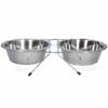 Voer en drinkbak RVS met standaard Ø 21 cm (1750 ml)