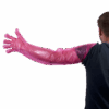 Wegwerphandschoenen Vet Roze