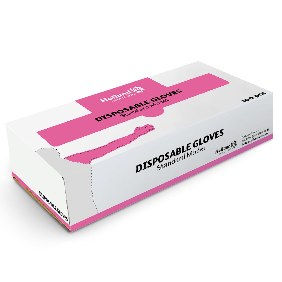 Alternative view of Wegwerphandschoenen Vet Roze