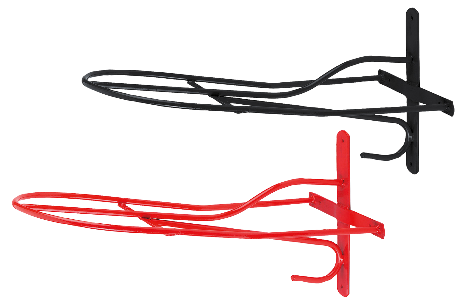 Zadelhouder metaal 54 cm Rood